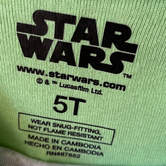 Toddler  Star Wars The Mandalorian 4-Piece Pajama Set Size 5T NEW - Picture 7 of 7